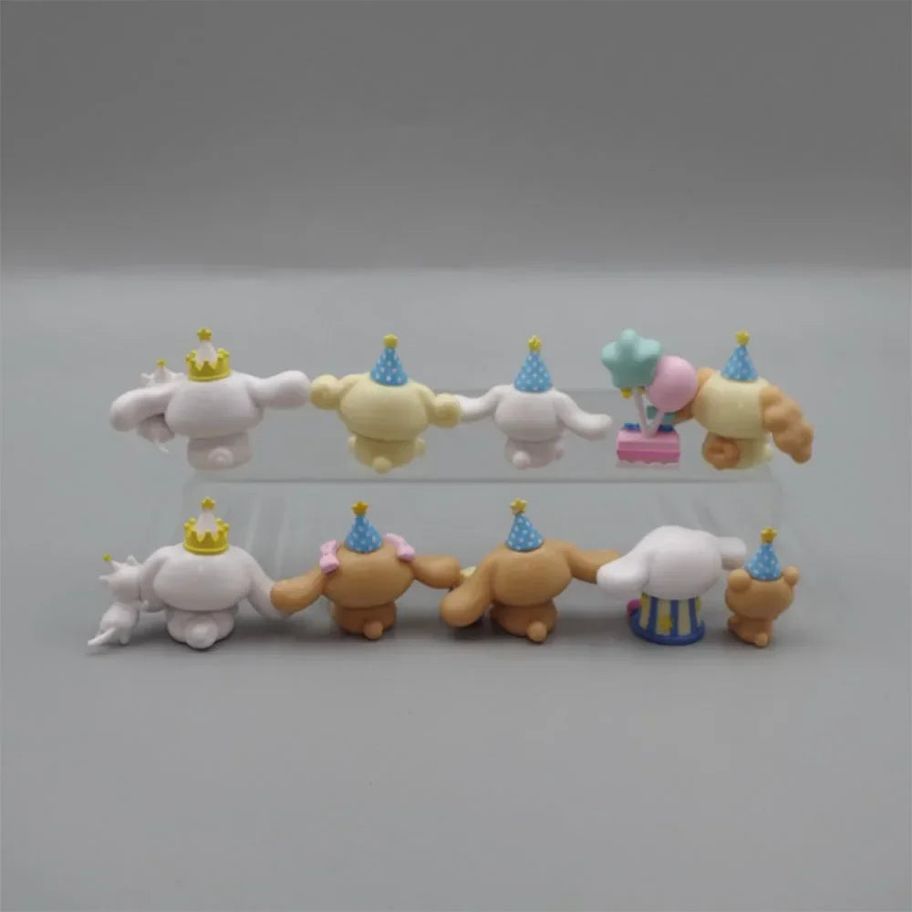 Sanrio Cinnamoroll Birthday Cake Decoration Gifts Anime Figure Kawaii Toys Birthday Party Children Girls Boys Christmas Present