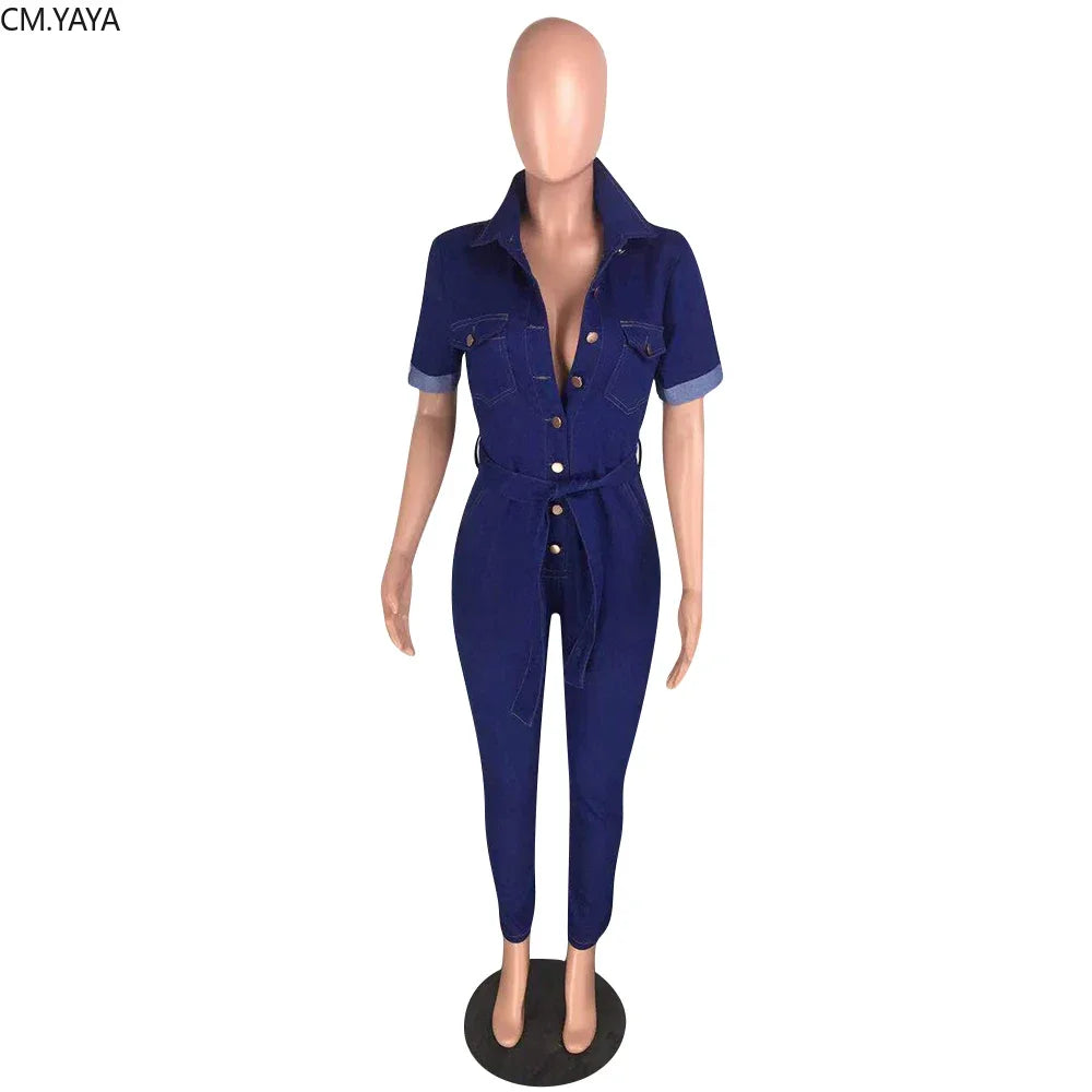 GL Autumn Winter women Denim Jeans Full Sleeve Sashes Bodycon Jumpsuit Sexy Club Night Romper playsuit Overall outfit W8219