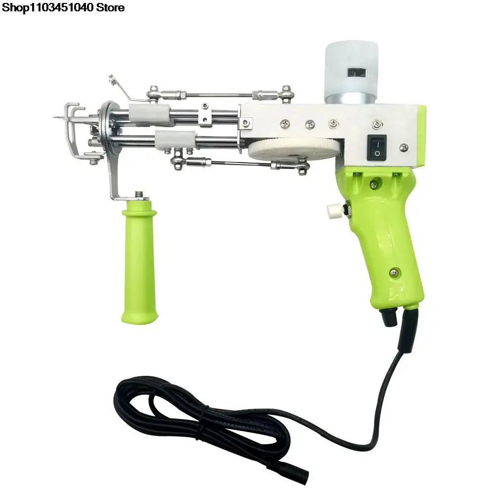 2 in 1 TuftingGun Electric Carpet Weaving Flocking Machine Tufting Gun Set Cut Pile Loop Pile with Ball of Yarn pistol carpetgun