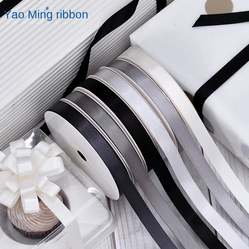 YAMA(10m/Roll)Double Face Ribbon Wholesale Gift Wrapping Christmas New Year Apparel Sewing Fabric gift Ribbon