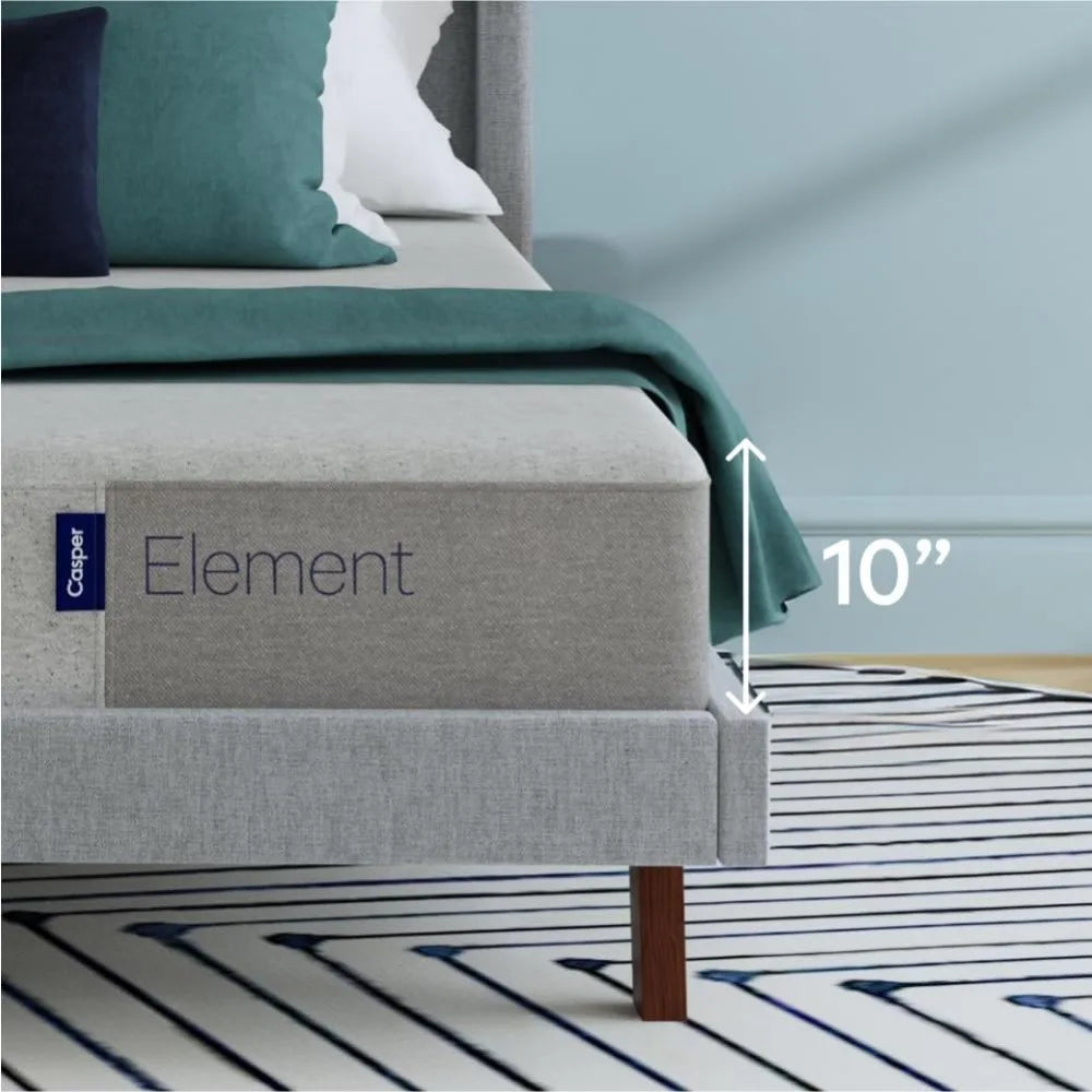 Sleep Element, Queen Medium Firm Mattress - Memory Foam + Support  - CertiPUR-US Mattress, GreyDimensions	80"L x 60"W x 10"Th