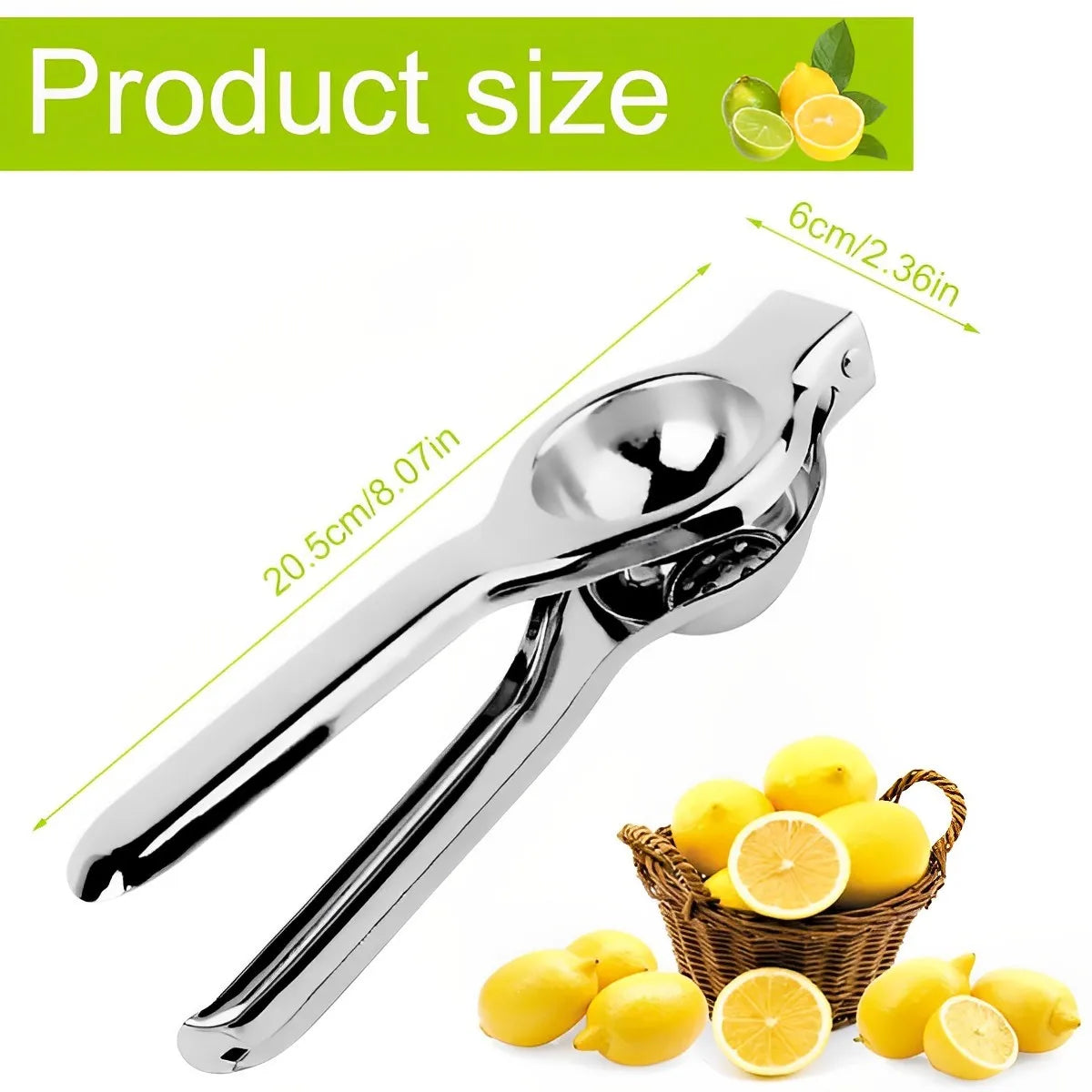 1/2Pcs Lemon Squeezer Stainless Steel Manual Juicer Portable Lemon Clip Fruit Citrus Pressing Tools for Kitchen Accessories