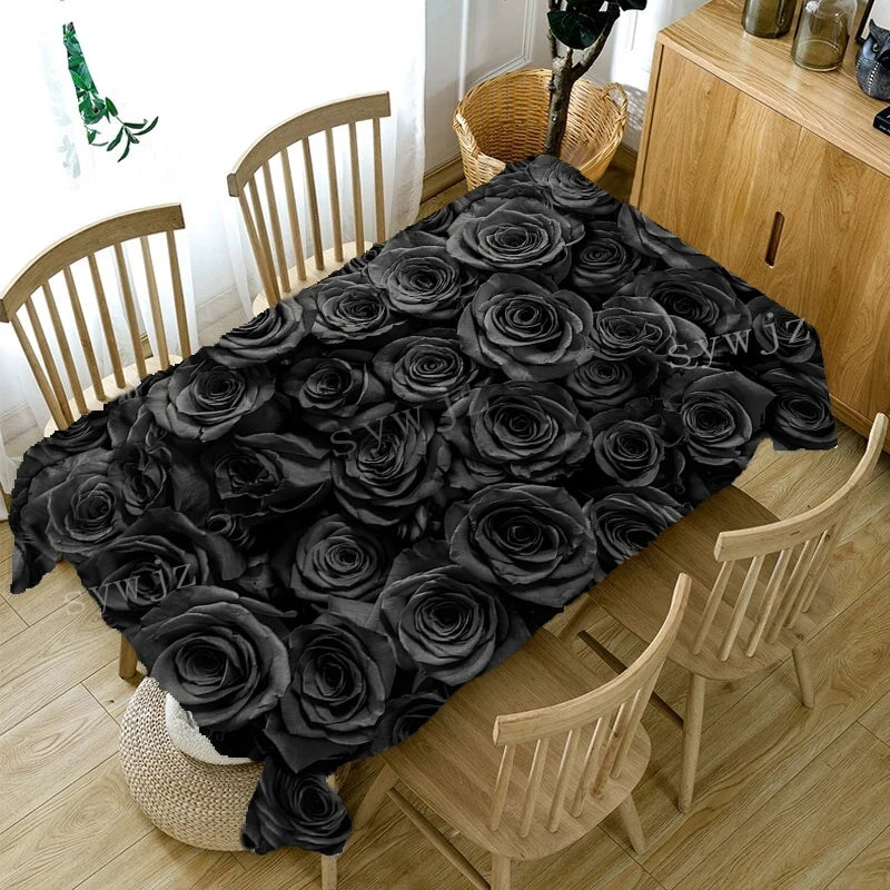 3d Printed Pattern Tablecloth Waterproof Tablecloth Rectangular Tablecloth Room Decoration Wedding Decoration Accessories