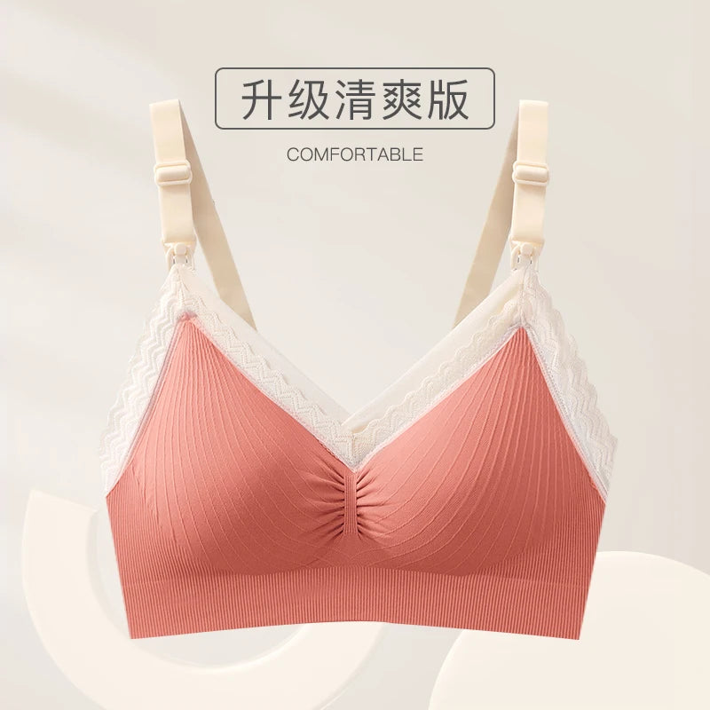 YATEMAO Breastfeeding Bra Pregnancy Clothes Maternity Nursing Bra Feeding Bra for Soutien Gorge Allaitement Pregnant Women