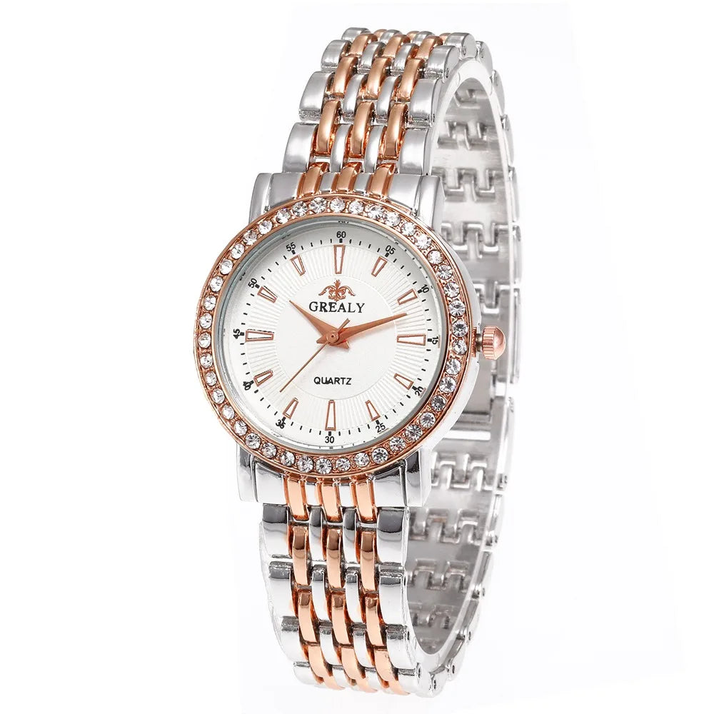 New Fashion Women Watches Relogio Feminino Girl Student Women Watch Clock Rhinestone Wristwatches Lady Simple Quartz Watch Hours