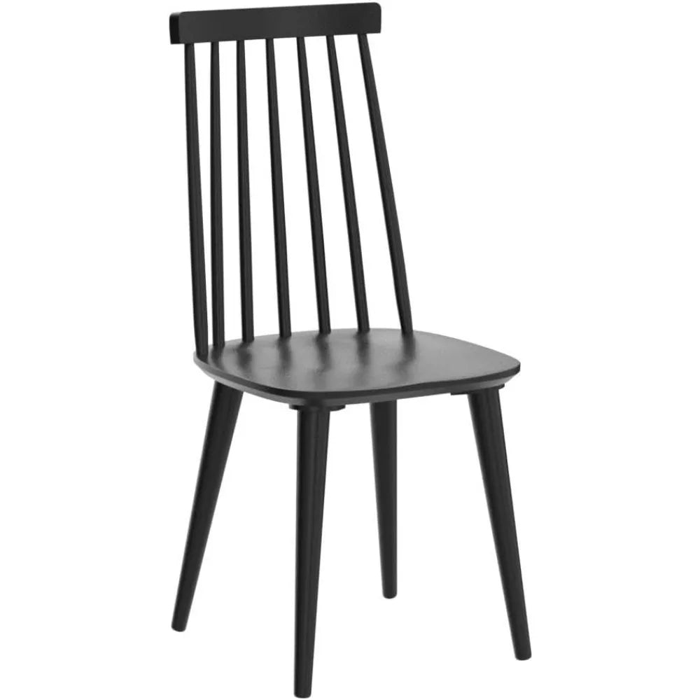 Restaurant Chairs Set of 4 Wood Dining Room Chair Black Spindle Side Kitchen Room Country Farmhouse Chairs Black