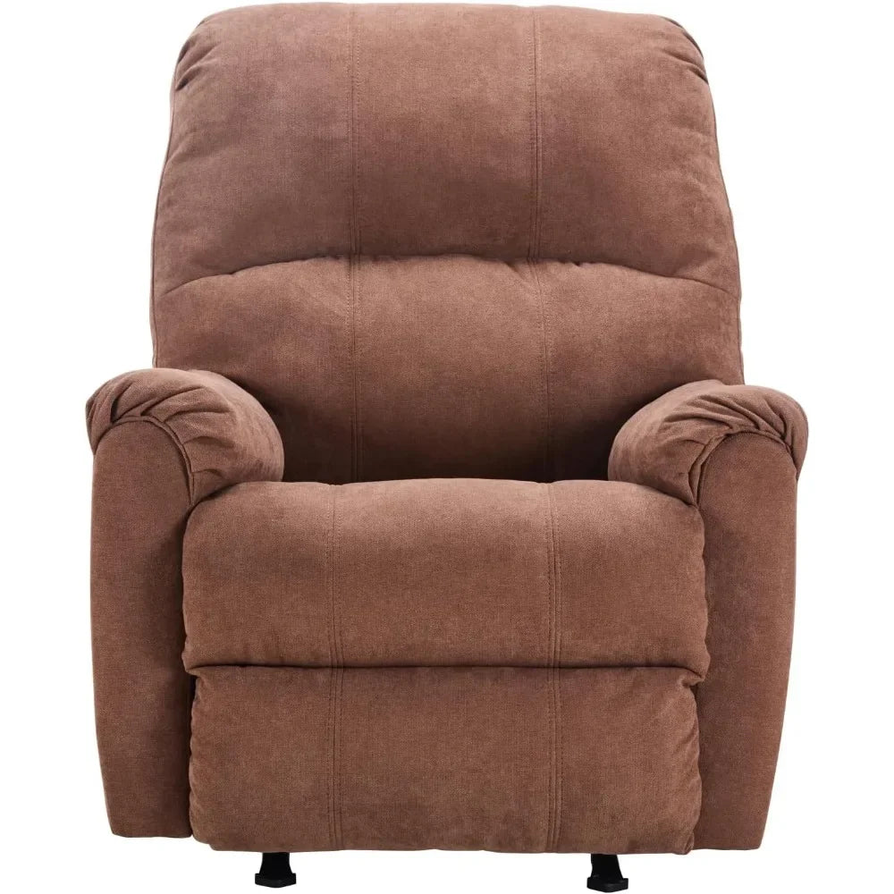 Rocker Recliner Chair for Adults,Manual Recliner Chair with Overstuffed Backrest and Armrests,for Living Room,Living Room Chairs