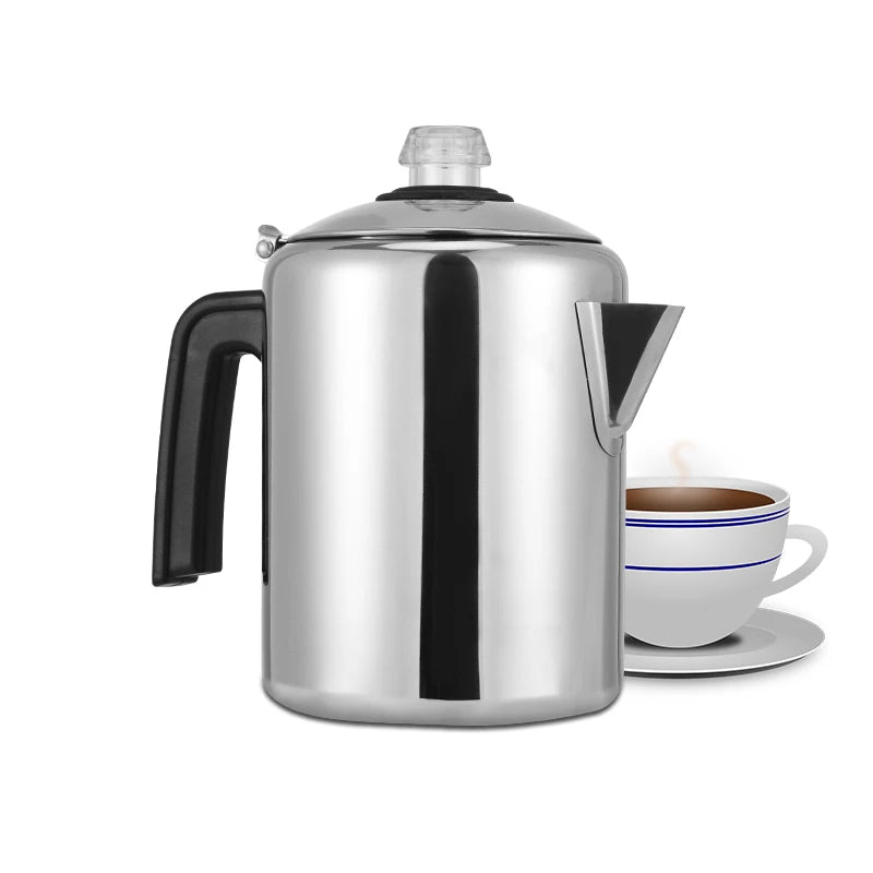 stainless steel stove up stovetop induction food certification grade espresso moka pot coffee maker