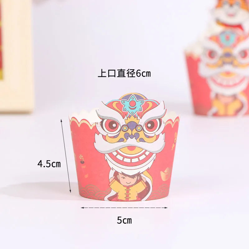 Red  Christmas Marry Gift Packaging Kraft Box with Handle Santa Claus Cake Kids Holiday Happy New Year Party  Christmasing