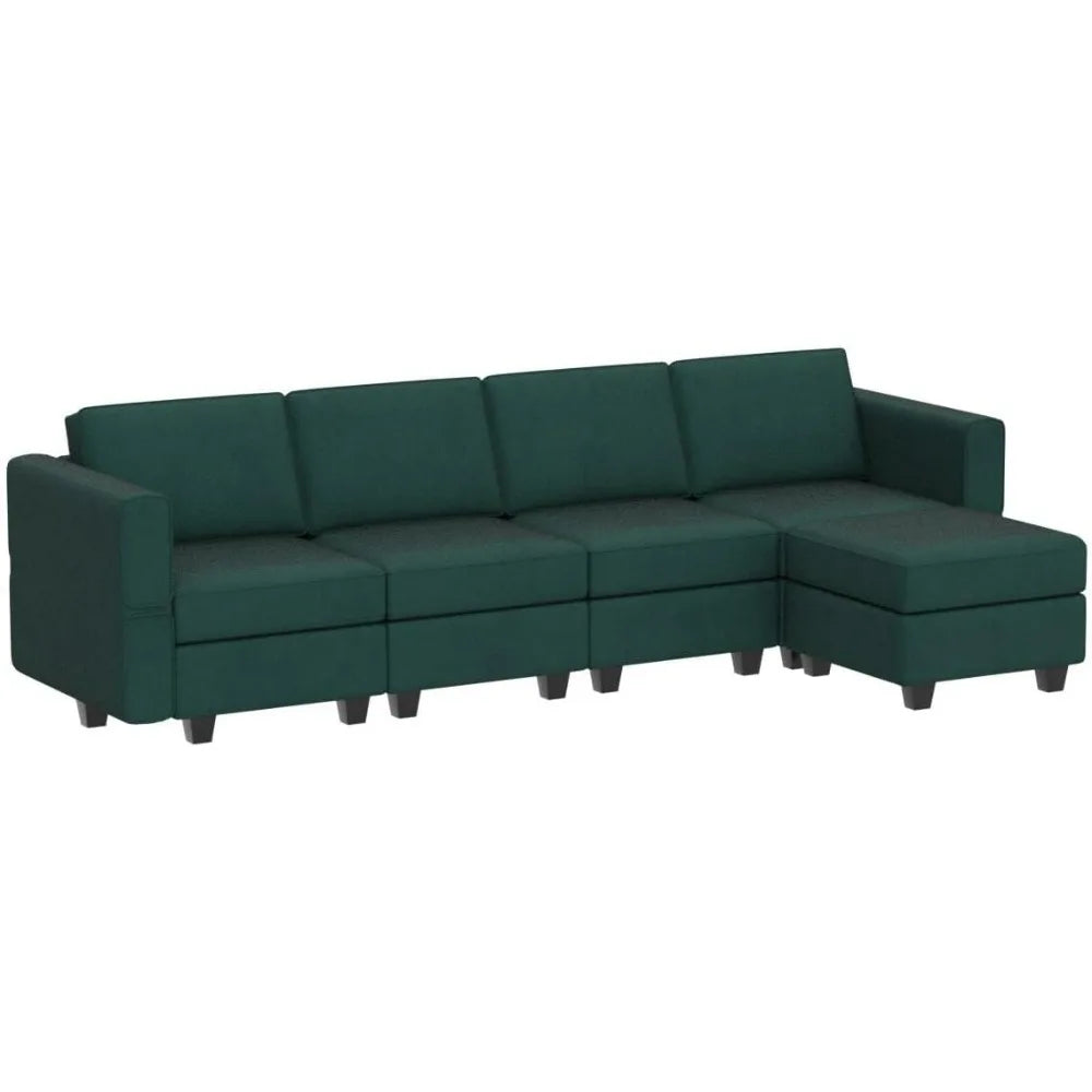 Sectionals Couch Sofas Living Room Sofa Modular Sectional Sofa Couch With Reversible Chaise - Velvet L Shaped Couch With Storage