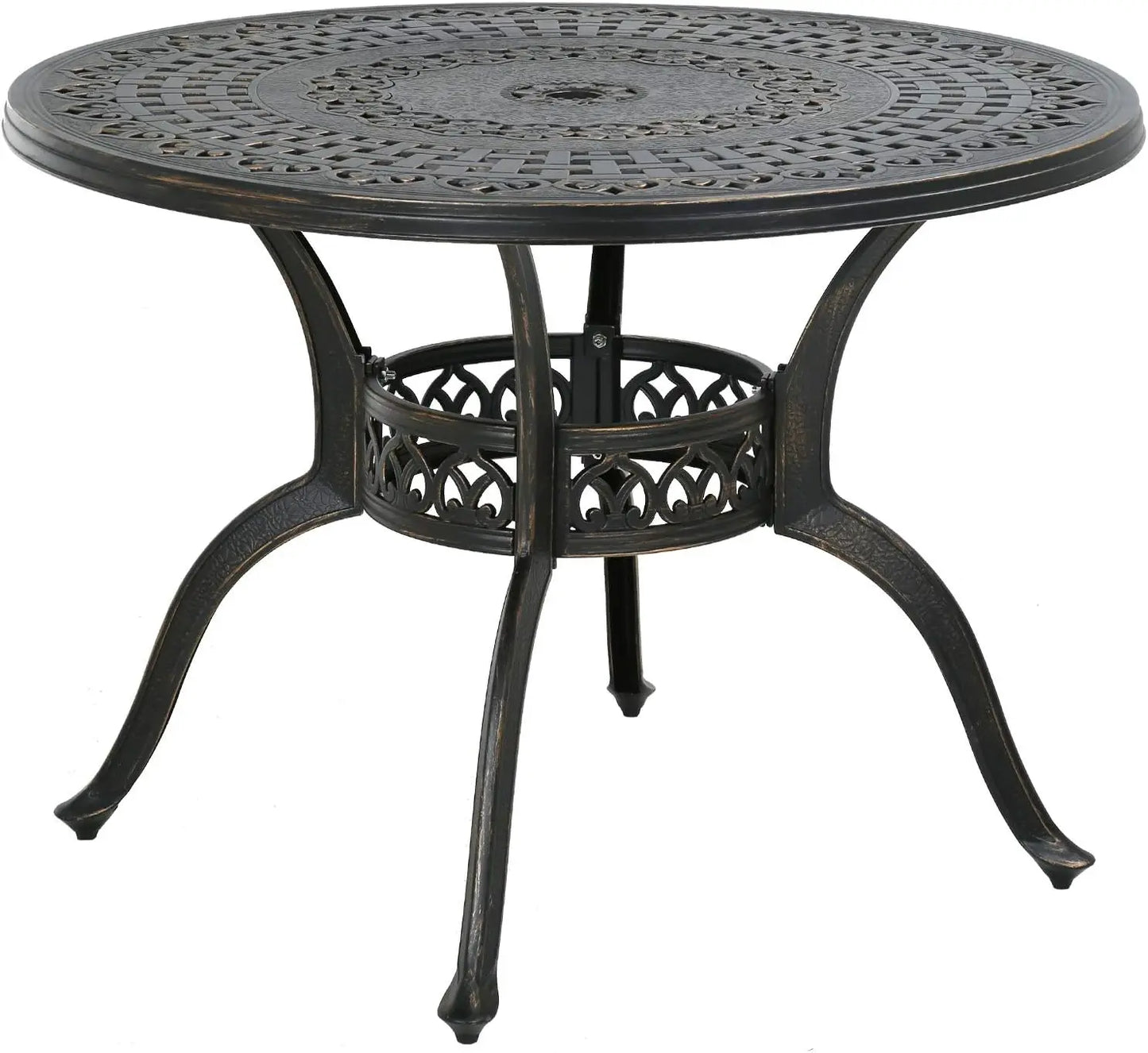 Table Patio Dining Outdoor Dining Wrought Iron Patio Furniture Patio Furniture Outdoor Weather Resistant