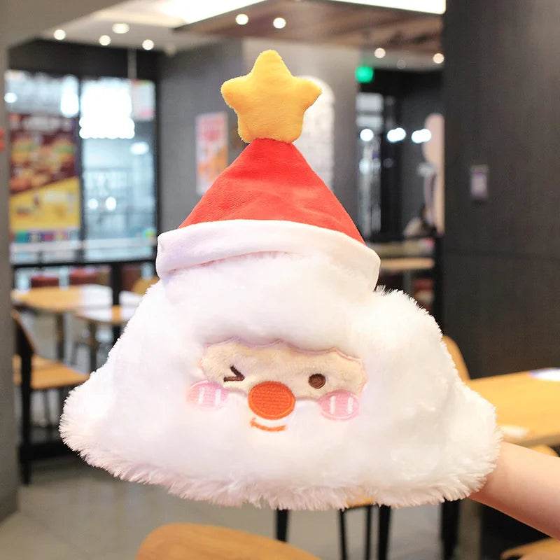 45CM Creative Luminous Music Santa Claus & Gingerbread Man Plush Toys Versatile Christmas Series Doll Pillow for Children Girls