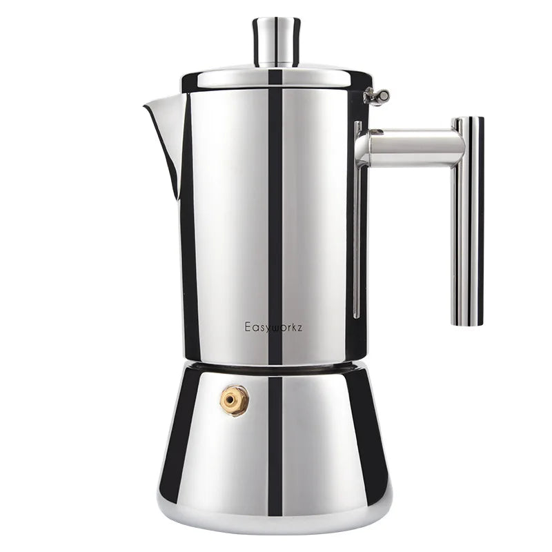 Espresso Stainless Steel Coffee Maker Moka Pot Induction Heating Espresso Brewing Machine