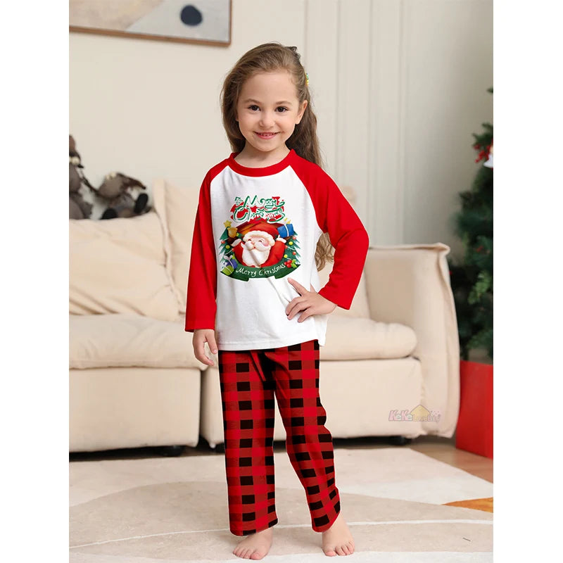 2025 Matching Christmas Family Pajamas Adult Kids Baby Xmas Outfits Mother And Daughter Father Son Family Look Pyjamas Clothes