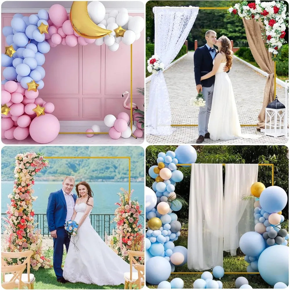 Wedding Arches for Backdrop Stand Metal Balloon Arch Stand Kit Wedding Arch Frame for Birthday Party Anniversary Decoration