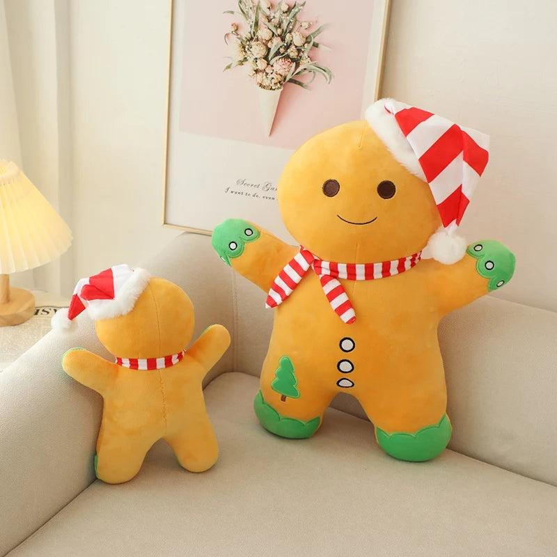 30/50cm Simulated Christmas Gingerbread Man Party Decor Hot Sale Cartoon Plush Toy Doll Xmas Festival New Year Kids Gift Soft