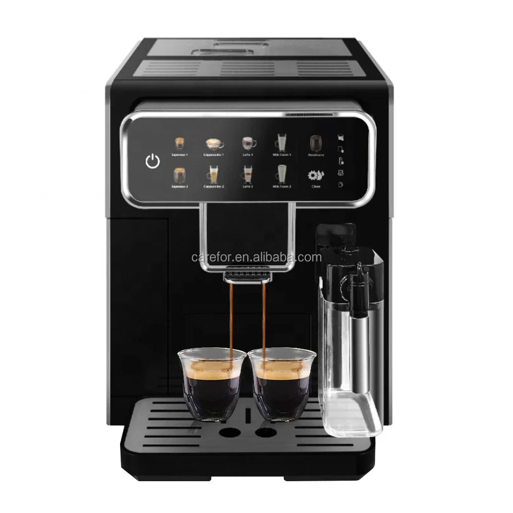 Wholesale Price Commercial 19 Bar Touch Screen Automatic Espresso Coffee Maker Machine With Grinder