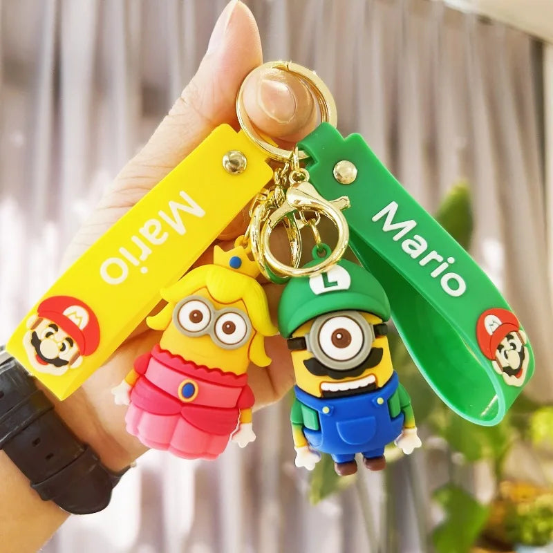 Drag Yellow Keychain Nostalgia Game Cute Little Mushroom Keychain