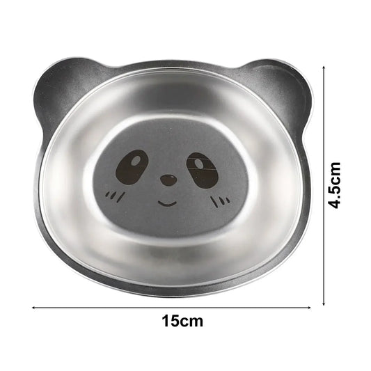 1Pcs Stainless Steel Dinner Plate Children Tableware Rice Bowls For Picnics/Camping Trips/BBQs/Holidays/Birthday Parties