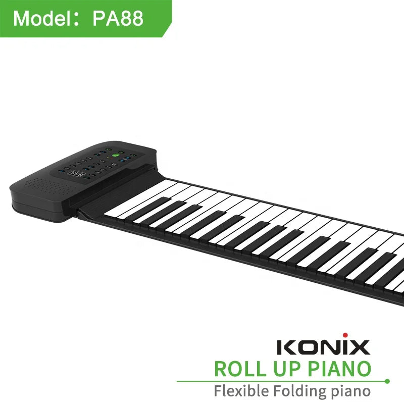 Konix 88 Key Electric Keyboard Piano hand roll piano Educational Supplies Keys promotion Gifts For Medical Student