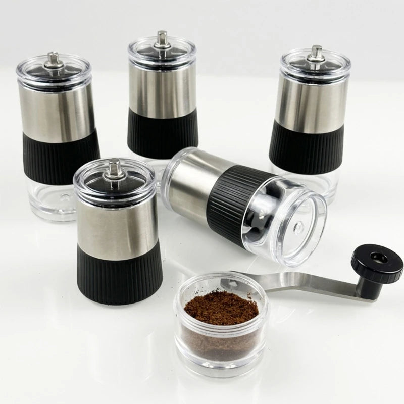 KX4B Hand Operated Coffee Grinder Hand-Cranked Coffee Grinder Ceramic Burr Grinder Manual Coffee Mill Adjustable Settings