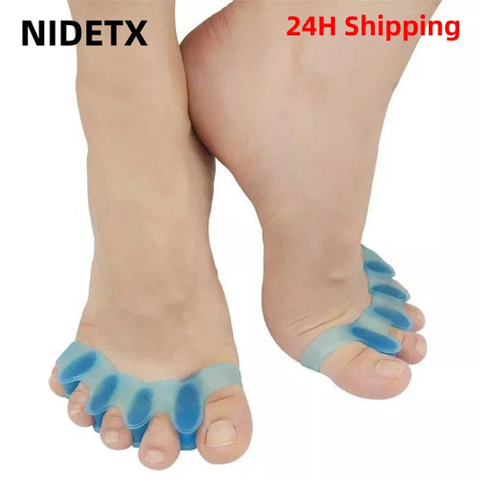 2 stücke = 1 paar Neue Schutz Zehen Separator Geeignet Bunion Corrector Material Weiche Gel Haarglätter Spacer Stretcher Pflege Werkzeug