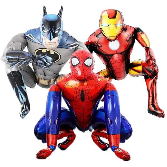 3D Big Foil Spiderman Balloons Iron Man Birthday Party Decoration Cartoon Children's Toy Baby Shower Balloon Air Globos