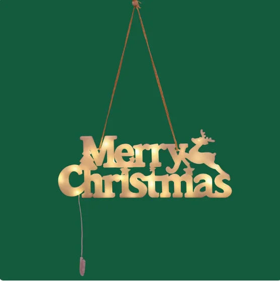 Christmas decorations, Merry Christmas, letter lights, illuminated signs, Christmas tree pendants, window display decorations