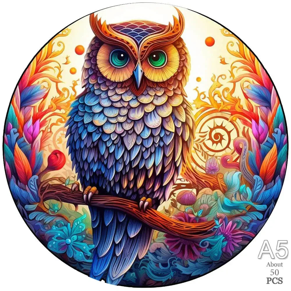 Adult Animal Wooden Puzzle Round Peacock and Bird Wooden Puzzle Children's Puzzle Toy Festival Gift Fox Shape Jigsaw Puzzles