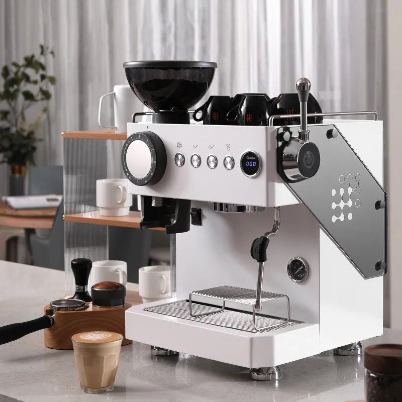 Fully Automatic Espresso Machine For Home And Commercial Use: Integrated Grinding And Steaming For Rich Espresso