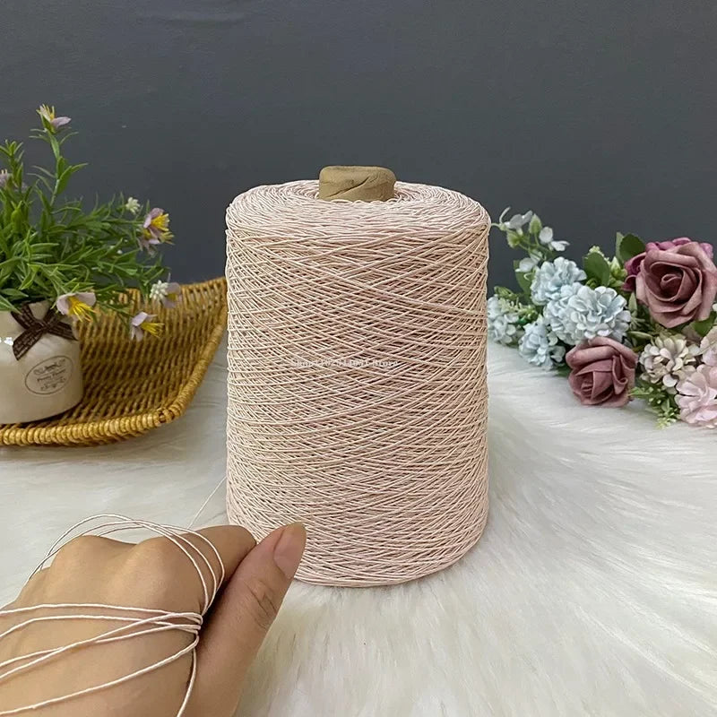 1mm Linen Thread Ice Silk Core Yarn Hand-crochet Special Thread DIY Hand Hook Craft Bag/cushion/hat Jewelry Sewing Material