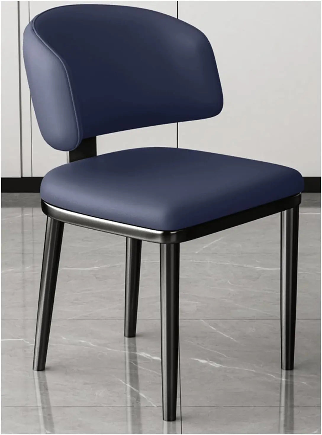 Dining chair，Upholstered Dining Chairs Modern Kitchen Dining Room Chairs with Curved Back,Upholstered Armless Side Chair