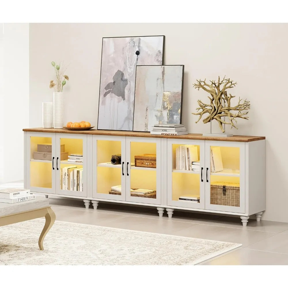 Storage Cabinets for Living Room Sideboard Wood Coffee Bar Tables With Adjustable Shelf Armoires De Salon White Cabinet the Home