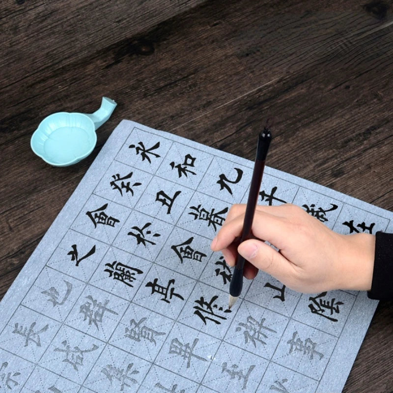 Water Writing Cloth Copybook Set Repeatedly Quick-drying Brush Calligraphy Practice Water Writing Cloth Set Caligrafia China