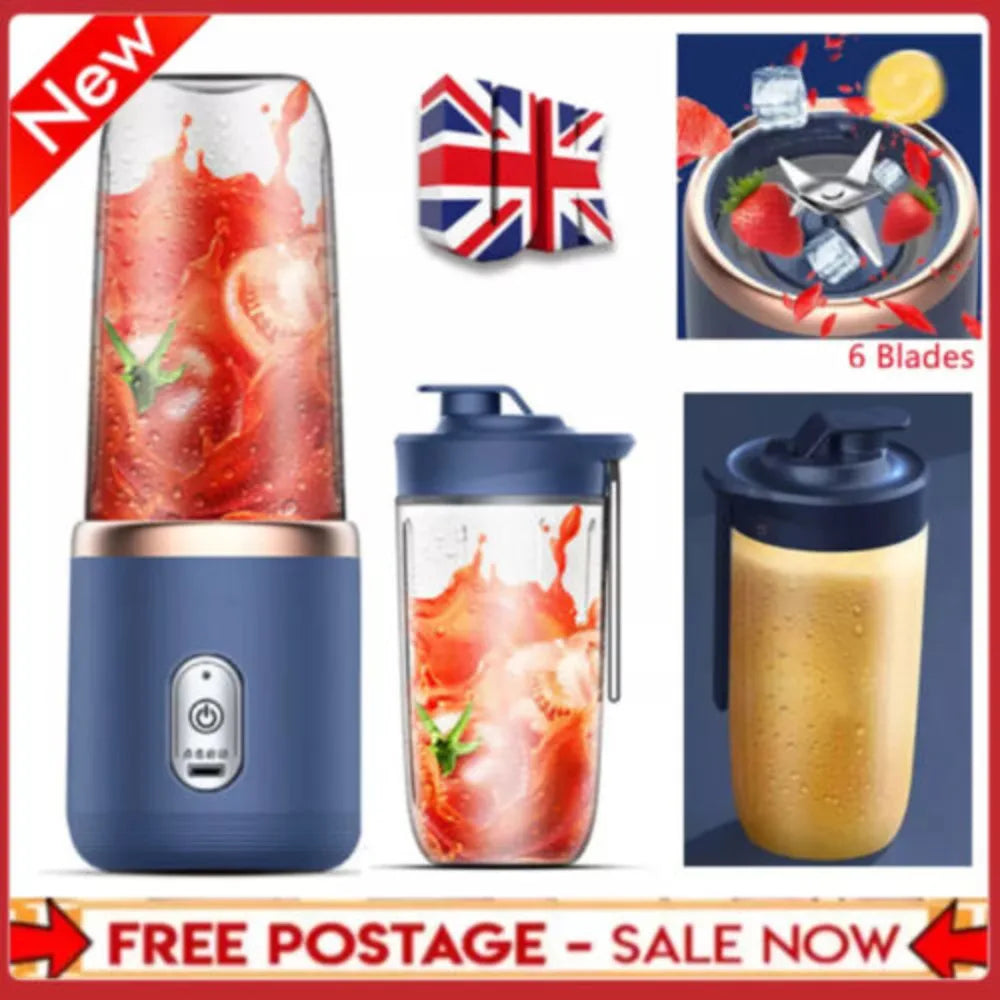 Electric Juice Maker Portable Blender Smoothie Mini Juicer Fruit Hine 400Ml