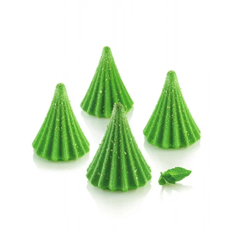 8 Cavity Christmas Tree Shaped Silicone Mousse Cake Mold Cookies 3D DIY Handmade Kitchen Baking Tools Decorating Mould