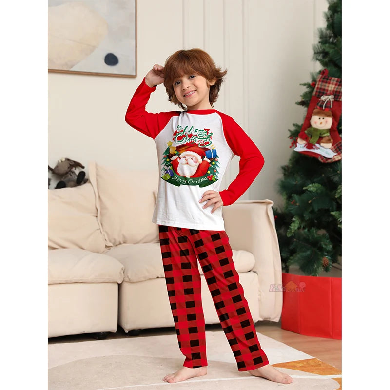 2025 Matching Christmas Family Pajamas Adult Kids Baby Xmas Outfits Mother And Daughter Father Son Family Look Pyjamas Clothes