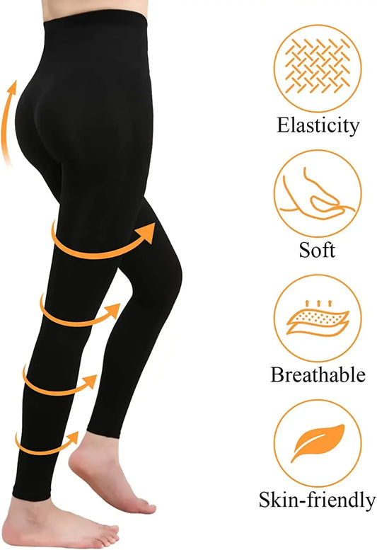 Women Leggings High Waist Leg Slimming Body ShaperTummy Control Panties Thigh Sculpting Slimmer Compression Shapewear