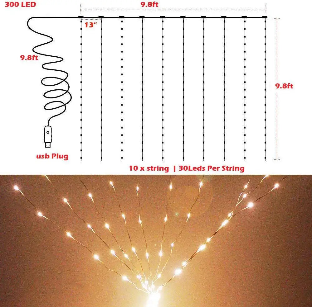 Miniatures Remote Control Fairy Lights USB Battery Operated LED String Lights Timer Copper Wire Decoration Lights Waterproof