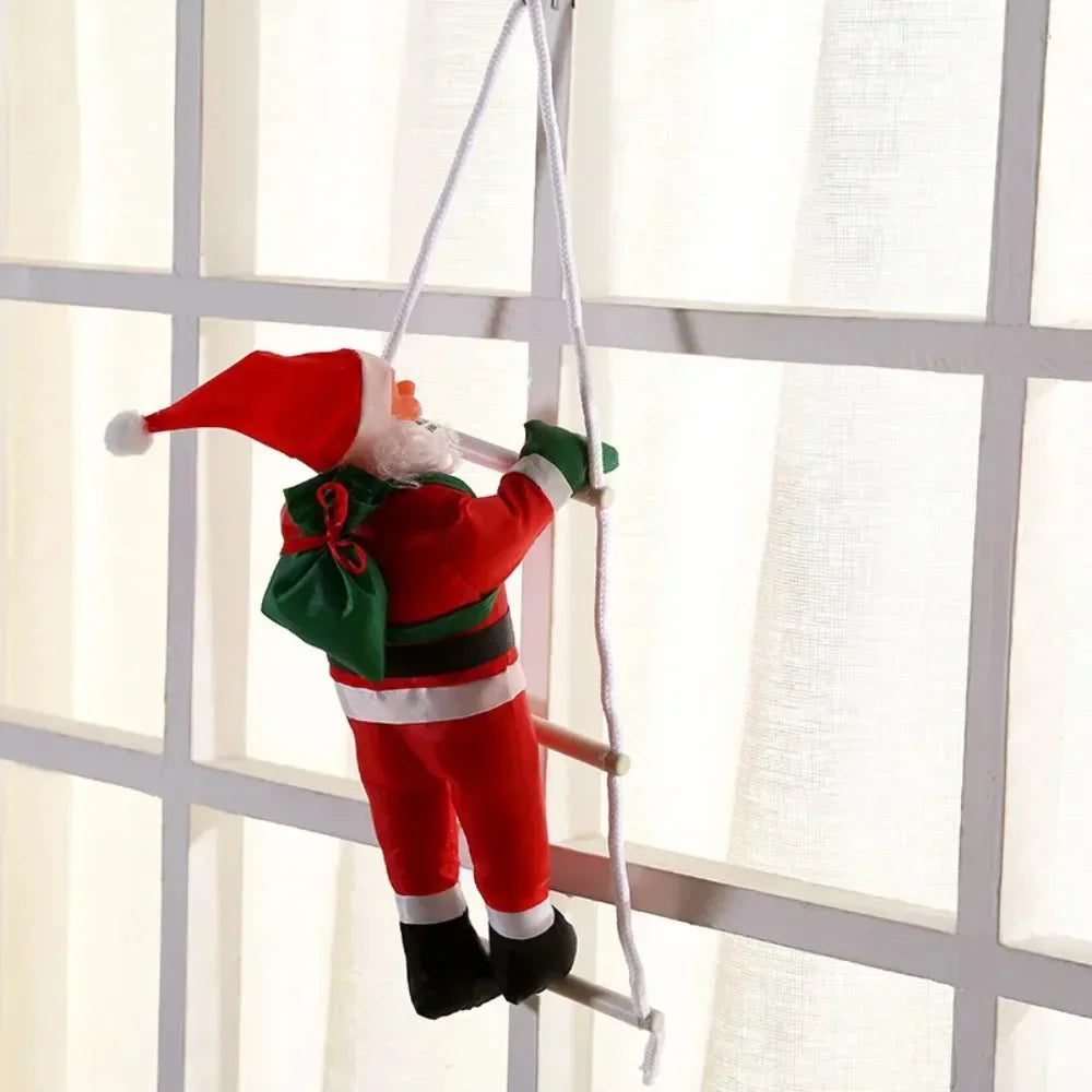 Christmas Ornaments Gift, Climbing Ladder Santa Claus Doll Toys, Christmas Tree Hanging Pendan, Xmas Home Indoor Outdoor Decor