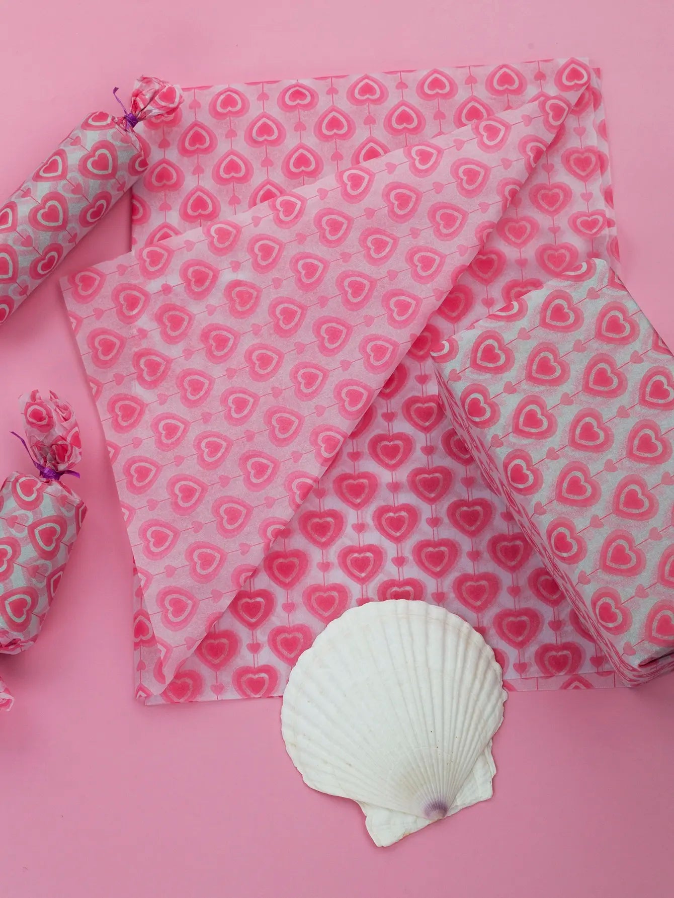 10Pcs/bag Love heart Pink Sydney Paper Gift wrapping paper for Valentine's Day