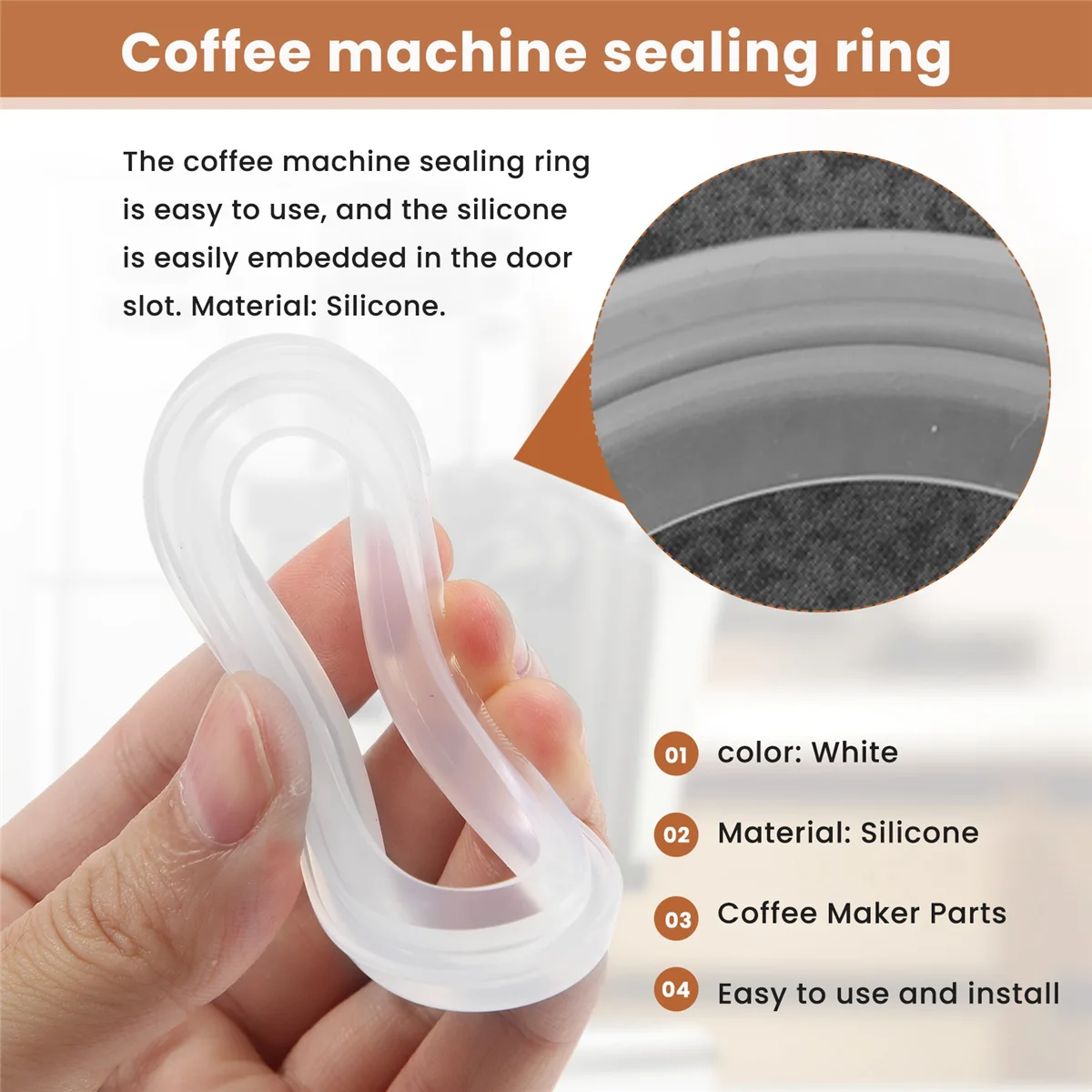 Silicone Brew Gasket Seal Ring For Espresso Coffee Machine Universal Professional Accessory Part Brew Seal Espresso