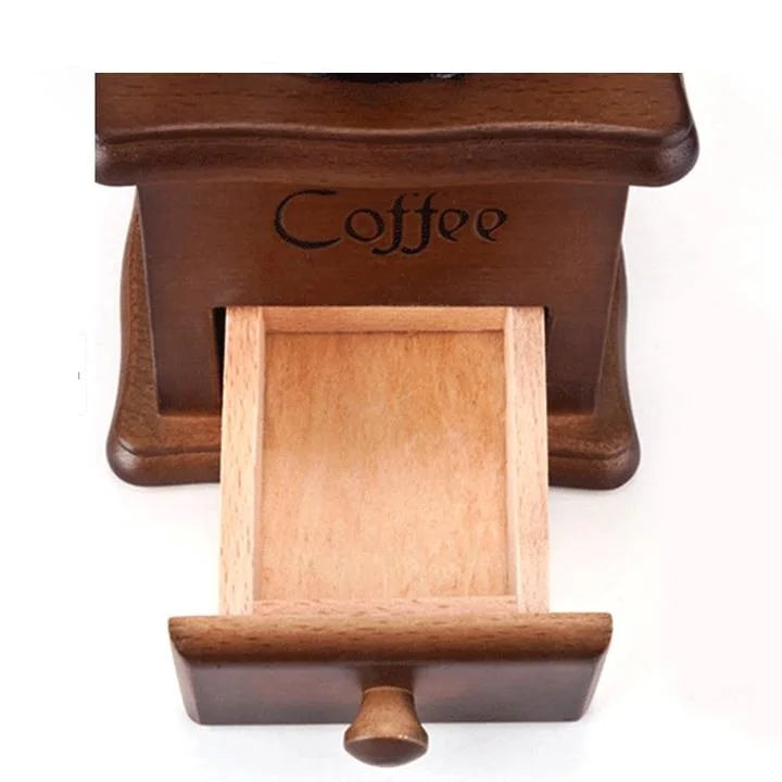 YYHC-Coffee Bean Grinder, Manual Coffee Grinder, Wooden Hand Grinder Coffee Mill