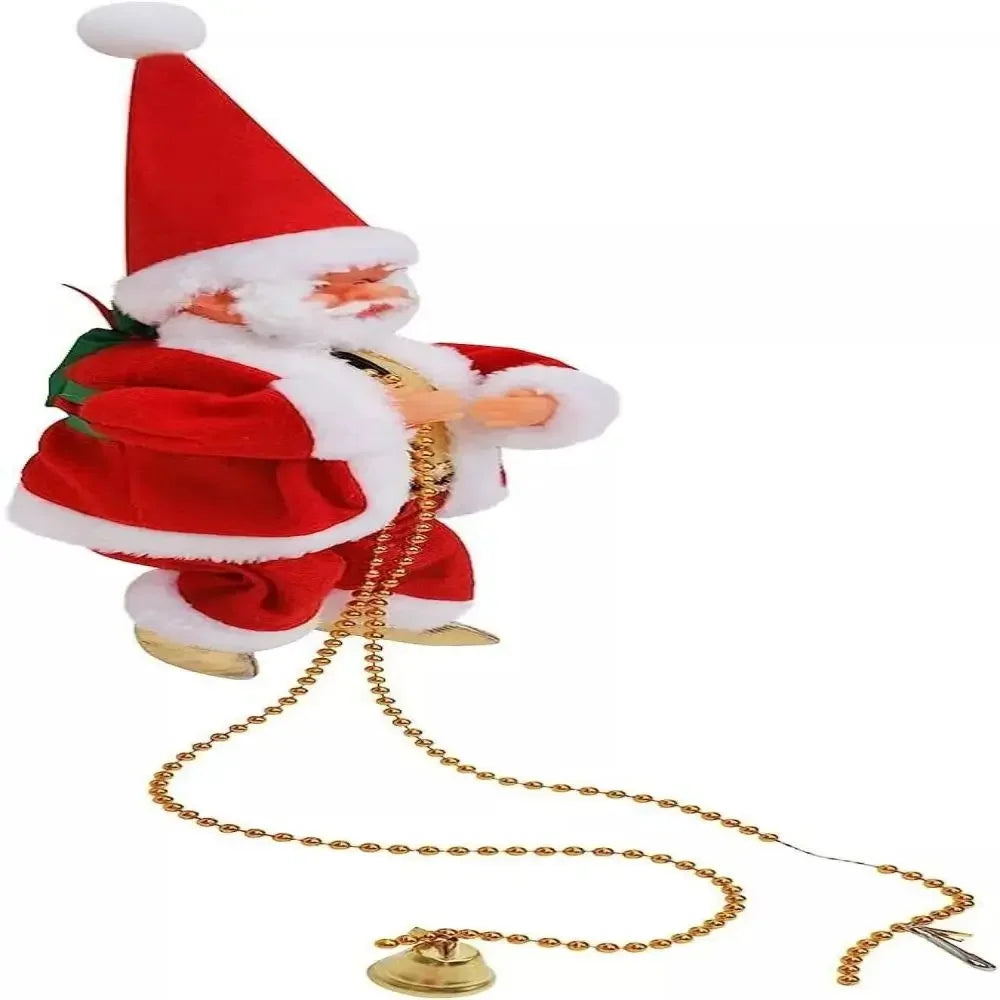 Climbing Santa Claus 9" Christmas Ornament Xmas Decoration Climbs Up and Down...