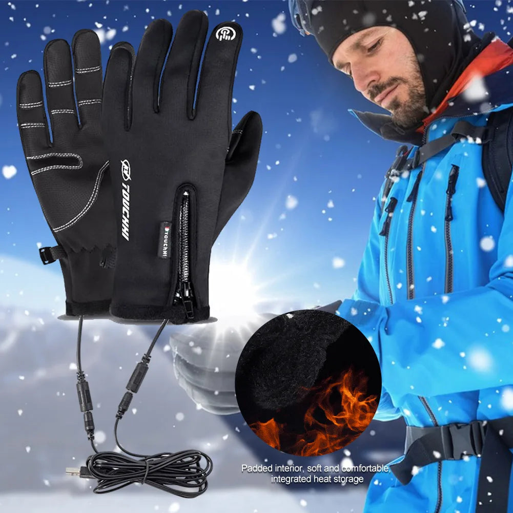 Winter Warm Cycling Waterproof Men's Gloves Windproof Sports Fishing Touchscreen Driving Motorcycle Ski Non-slip Women Gloves