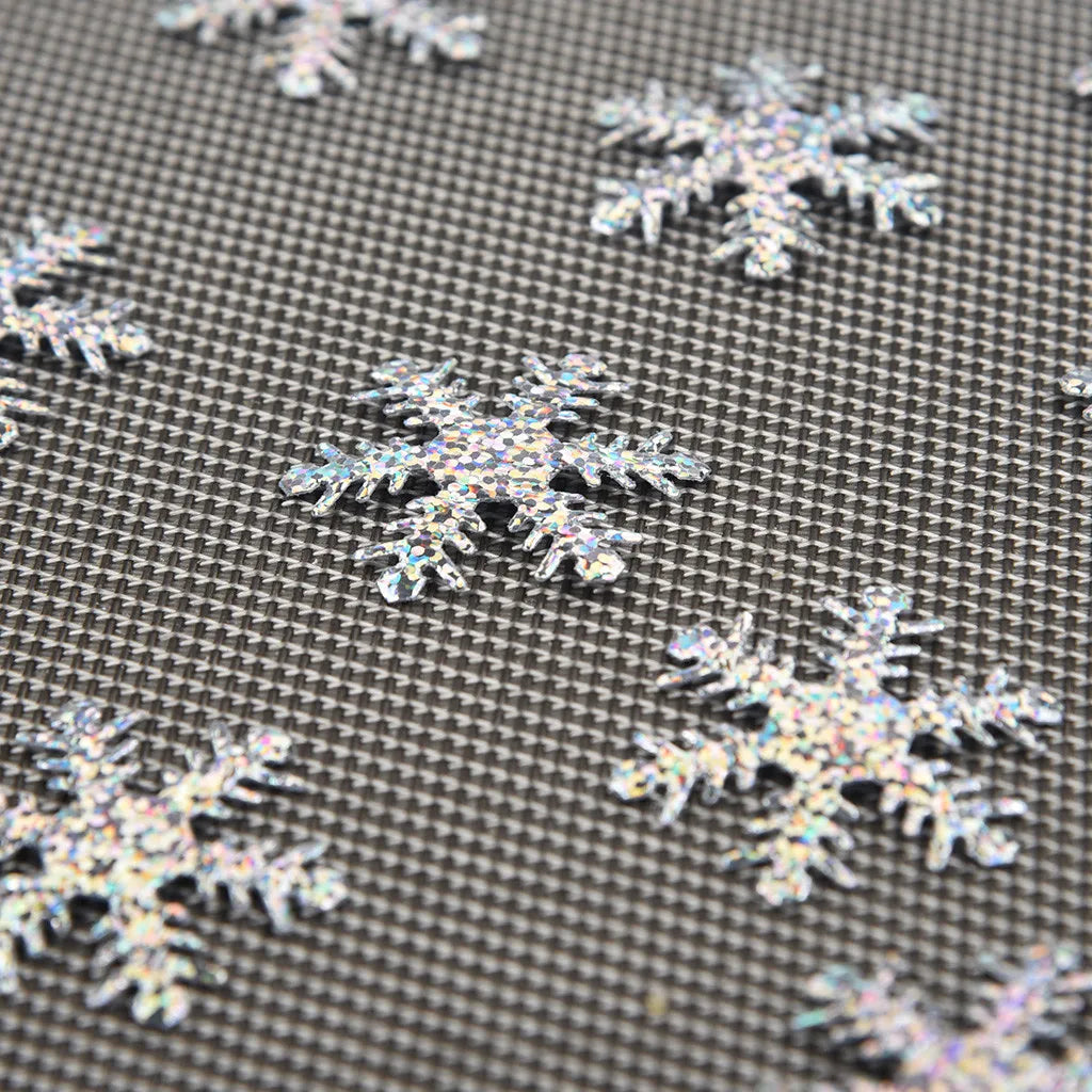 (100pcs/Pack) 40mm Width Christmas Snowflakes Confetti Artificial Snow Xmas Tree Ornaments Decorations For Home Party Wedding#H