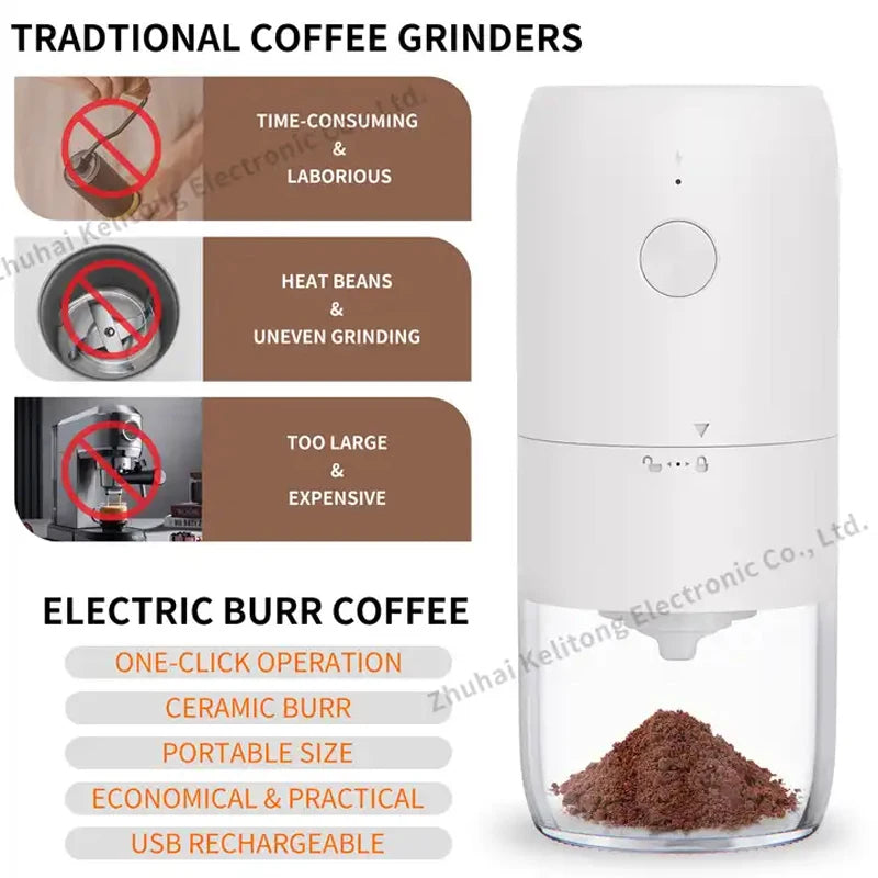 Professional Ceramic Conical Burr Manual Electric Coffee Been Grinder Mills KMDJ-2A