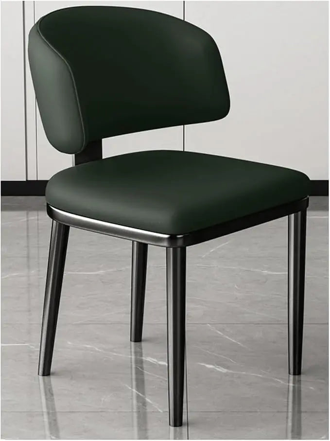 Dining chair，Upholstered Dining Chairs Modern Kitchen Dining Room Chairs with Curved Back,Upholstered Armless Side Chair