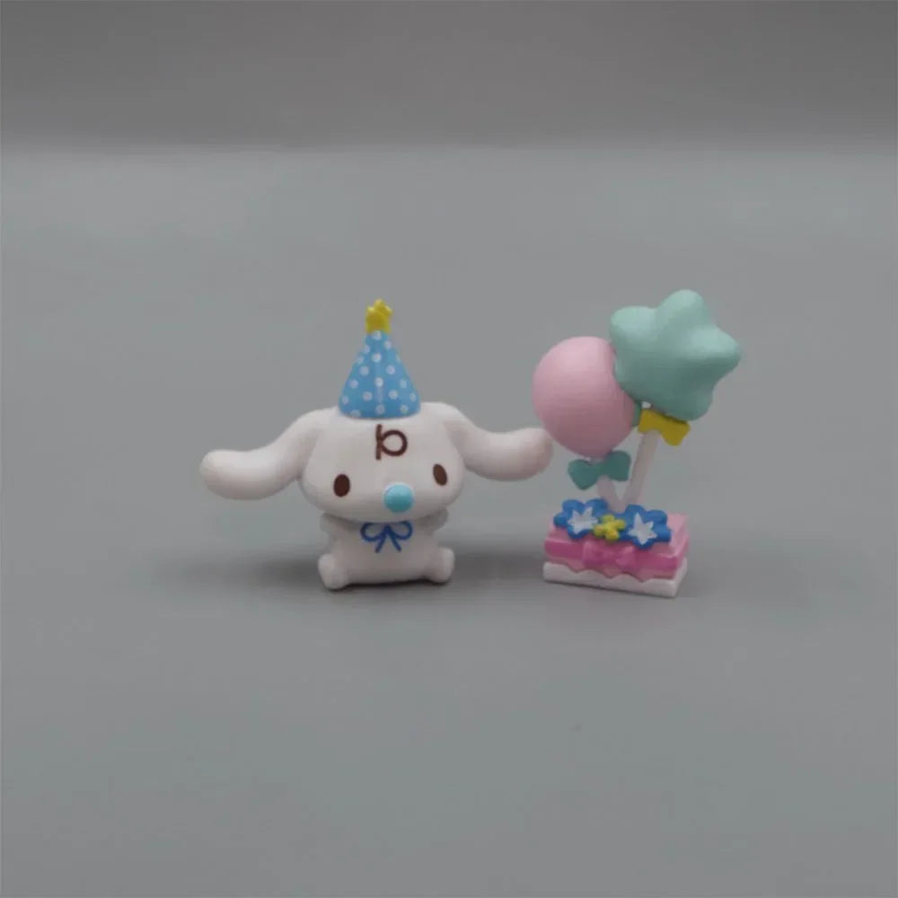 Sanrio Cinnamoroll Birthday Cake Decoration Gifts Anime Figure Kawaii Toys Birthday Party Children Girls Boys Christmas Present