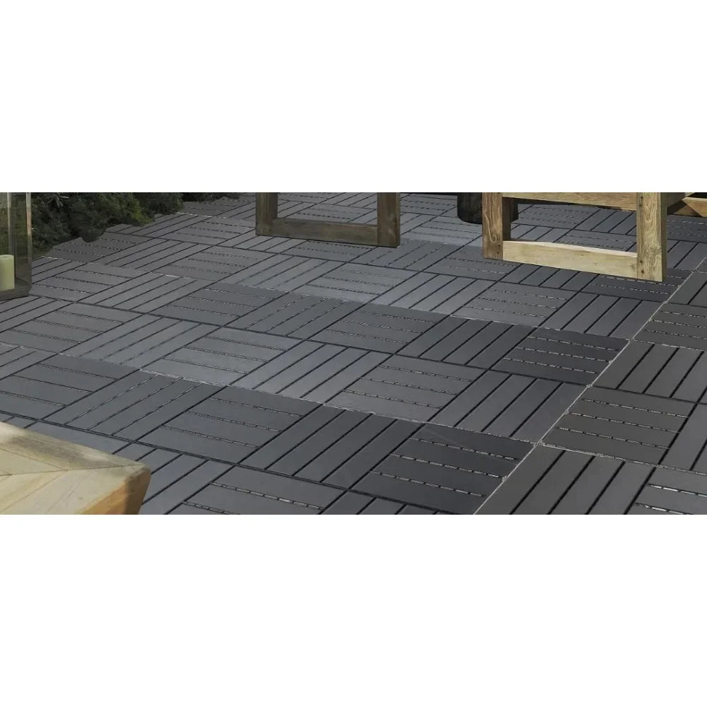 Garden flooring, 60 square feet of plastic interlocking tiles, 60 packs, 12 "x12" outdoor waterproof flooring, garden flooring